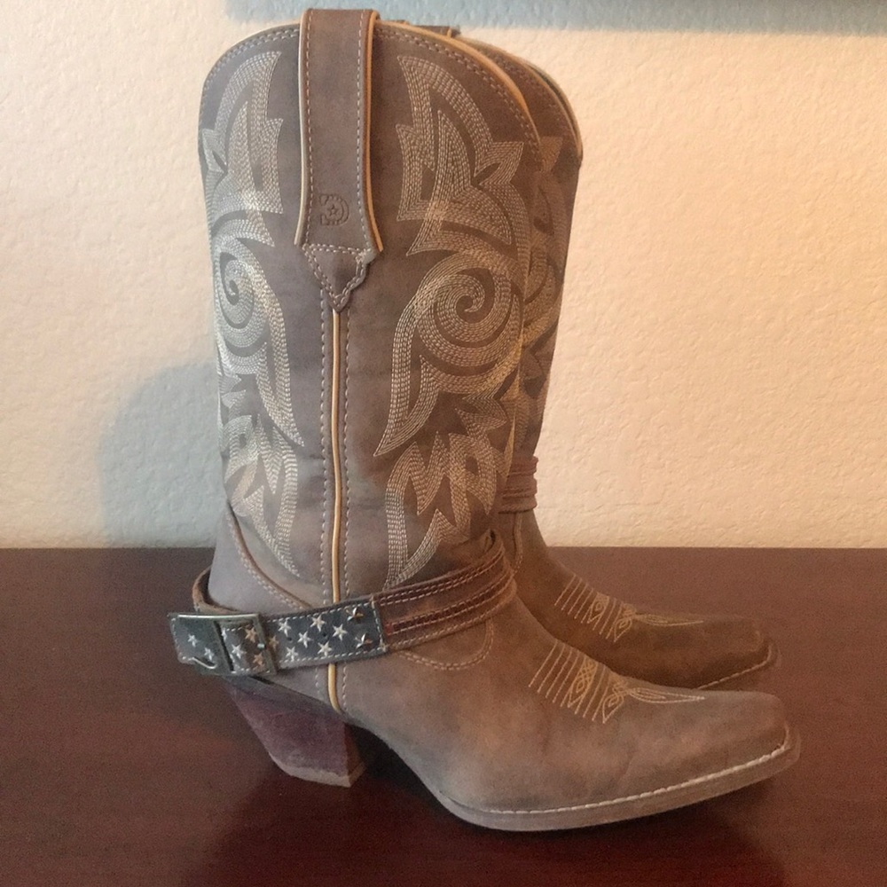 Durango Women’s Crush Flag Accessory Western Boot - Picture 4 of 8